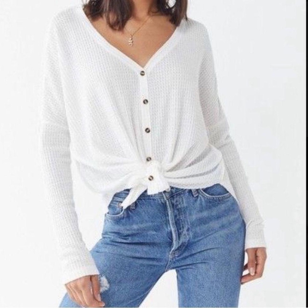 Urban Outfitters Out From Under Button Knot Shirt